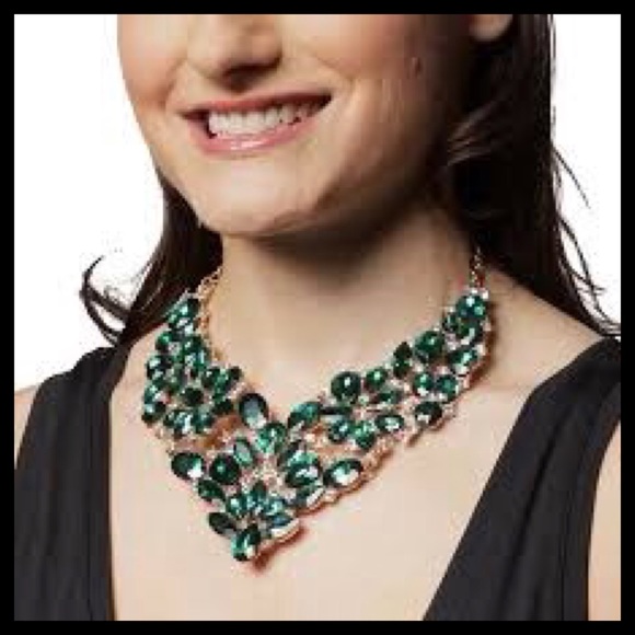 Amrita Singh Austrian Crystals Bib Necklace Blue - Picture 2 of 3